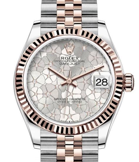 rolex datejust 31 floral motif|Rolex Datejust 31 gold price.